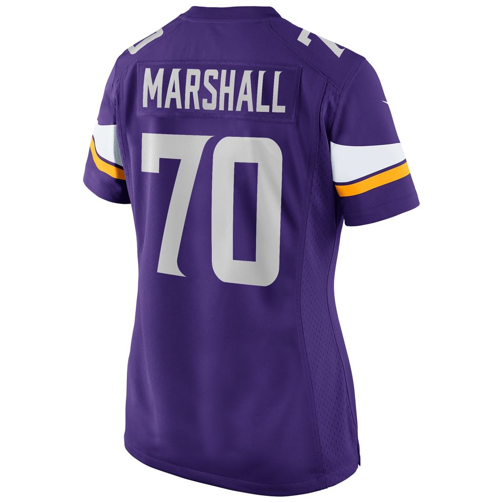 Women's Nike Jim Marshall Purple Minnesota Vikings Game Retired Player Jersey