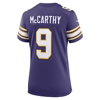 Maillot de match deuxième joueur remplaçant pour femme Nike J.J. McCarthy des Minnesota Vikings violet