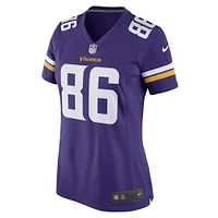 Maillot de joueur jeu Nike Johnny Mundt violet Minnesota Vikings pour femme