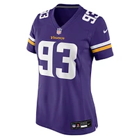 Maillot Nike Jonathan Allen violet pour femme des Vikings du Minnesota