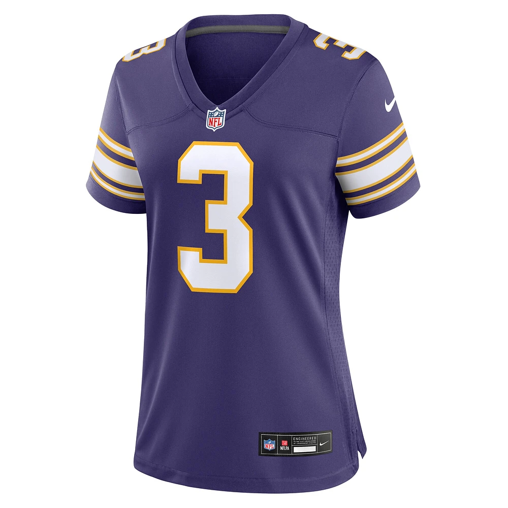 Maillot de jeu classique Nike Jordan Addison Minnesota Vikings pour femme