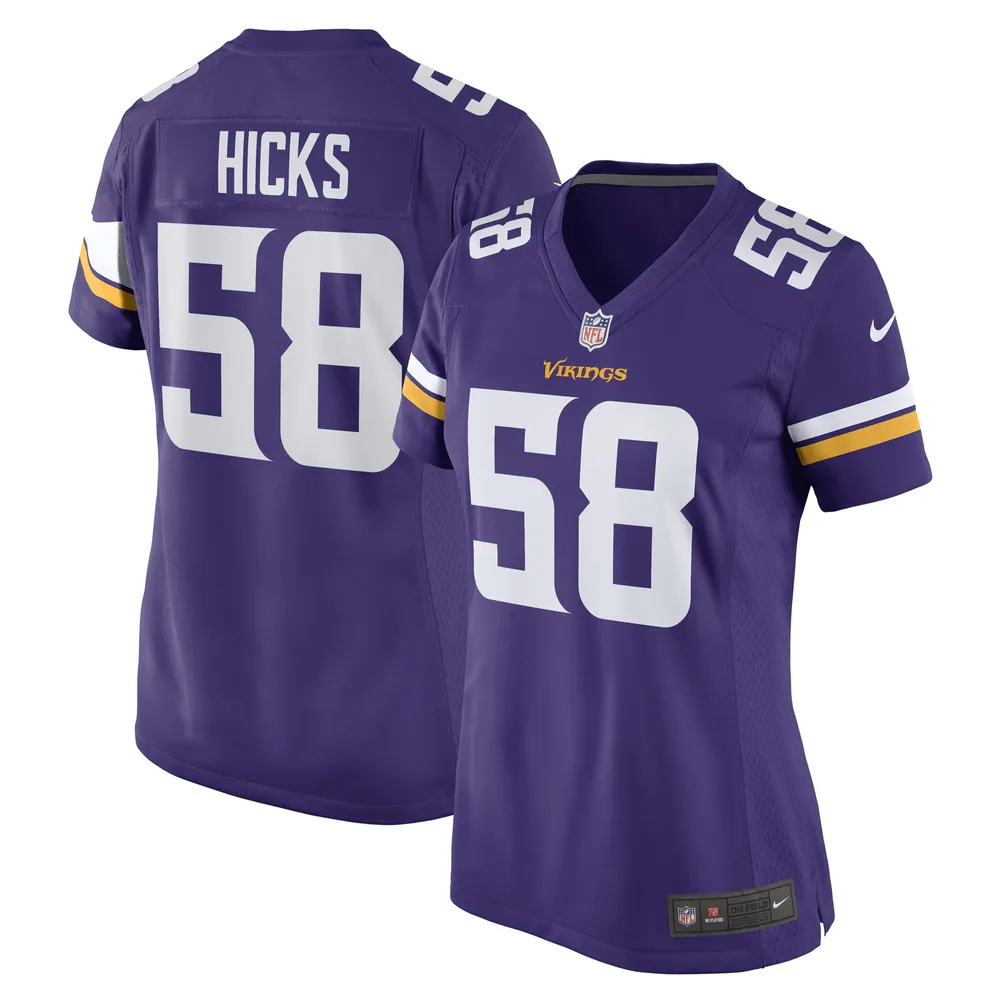 Lids Jordan Hicks Minnesota Vikings Nike Women's Game Player