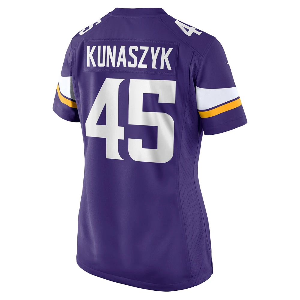 Women's Nike Jordan Kunaszyk  Purple Minnesota Vikings Game Jersey