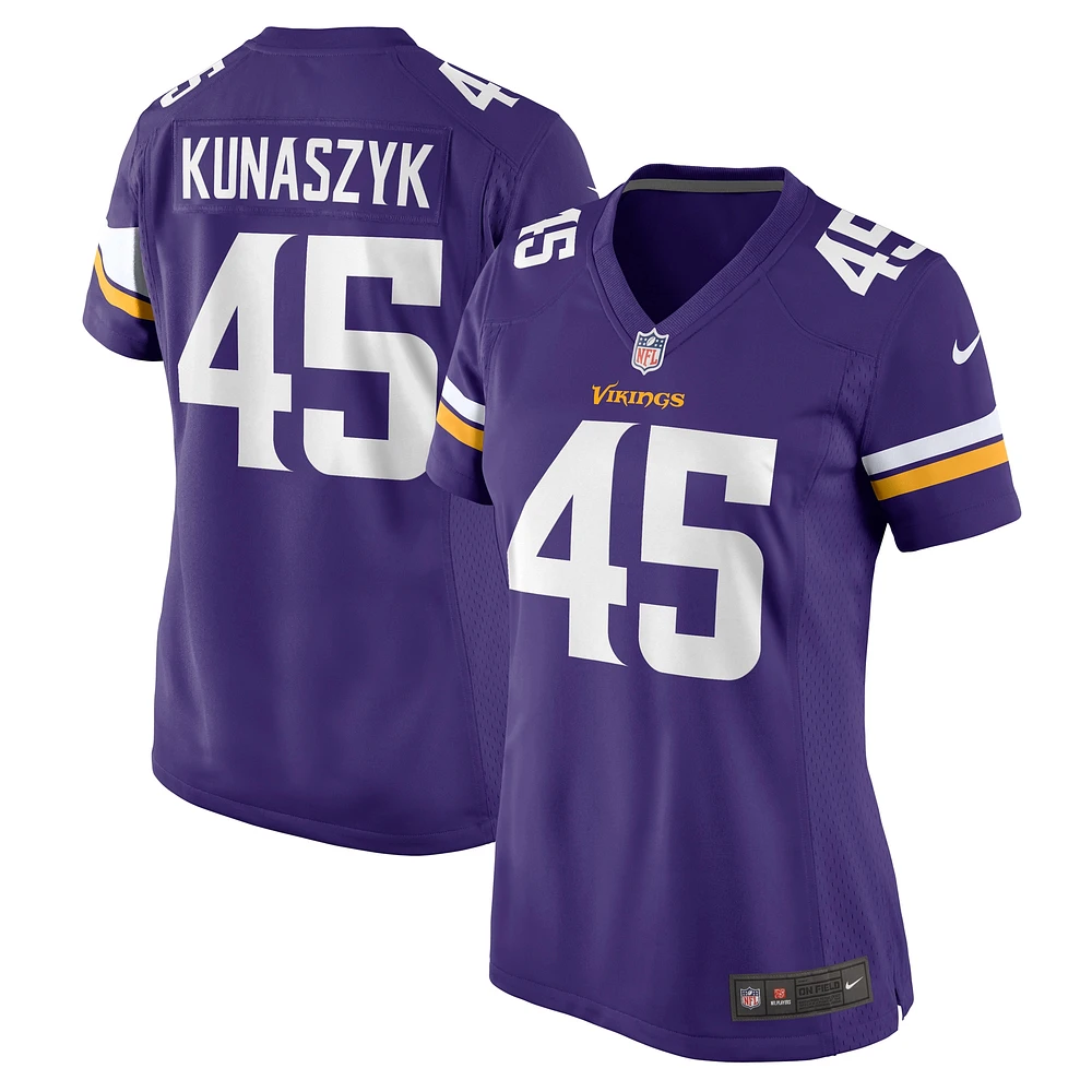 Women's Nike Jordan Kunaszyk  Purple Minnesota Vikings Game Jersey