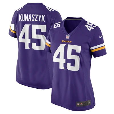 Maillot de match violet Nike Jordan Kunaszyk des Minnesota Vikings pour femme