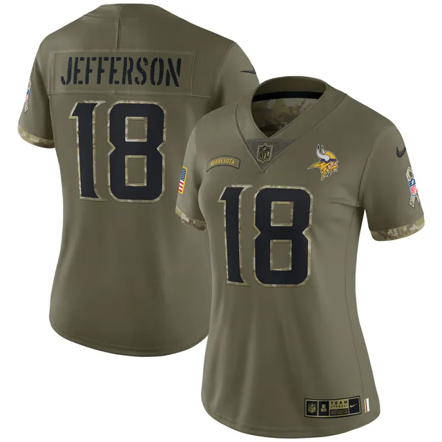 Lids Justin Jefferson Minnesota Vikings Nike Women's 2022 Salute To Service  Limited Jersey - Olive