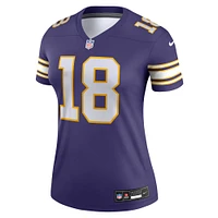 Women's Nike Justin Jefferson Minnesota Vikings Alternate Legend Player Performance Top