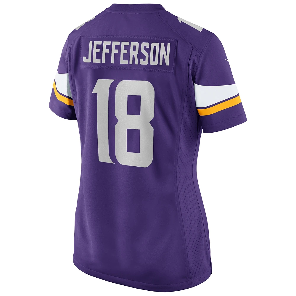 Women's Nike Justin Jefferson Purple Minnesota Vikings Game Jersey