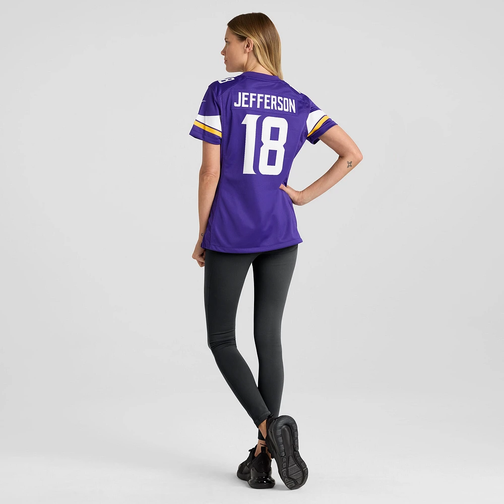 Women's Nike Justin Jefferson Purple Minnesota Vikings Game Jersey