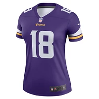 Women's Nike Justin Jefferson  Purple Minnesota Vikings Legend Player Performance Top