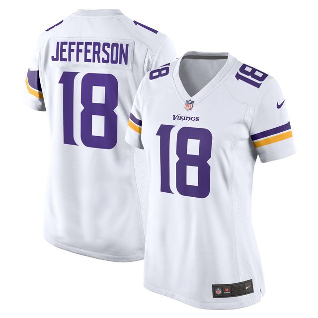 Maillot de joueur match Nike Justin Jefferson des Minnesota Vikings pour femme, blanc