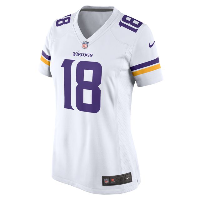 Maillot de joueur match Nike Justin Jefferson des Minnesota Vikings pour femme, blanc