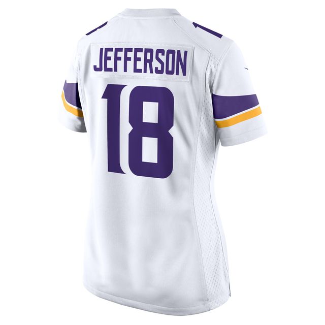 Maillot de joueur match Nike Justin Jefferson des Minnesota Vikings pour femme, blanc