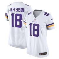 Women's Nike Justin Jefferson White Minnesota Vikings Game Player Jersey