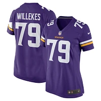 Maillot de match Nike Kenny Willekes violet pour femme des Vikings du Minnesota