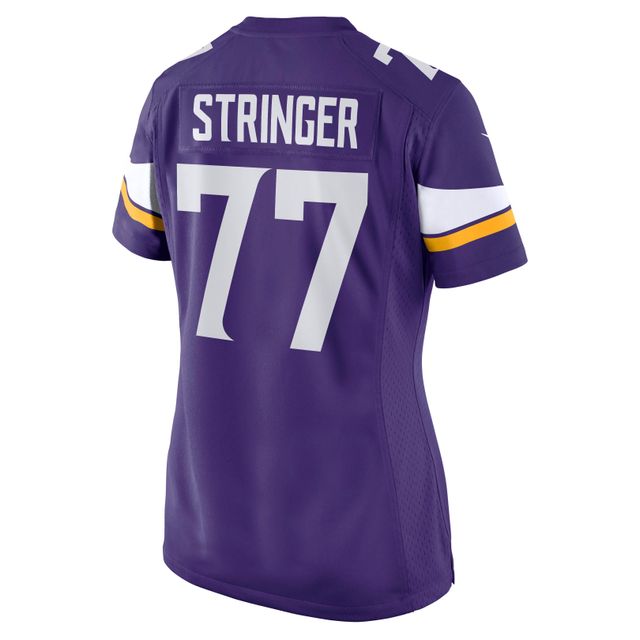 Maillot de joueur retraité Nike Korey Stringer violet des Minnesota Vikings pour femme