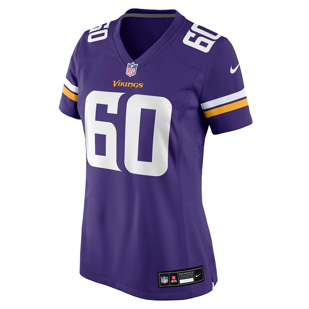Women's Nike Marcellus Johnson  Purple Minnesota Vikings Team Game Jersey