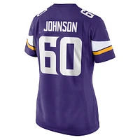 Women's Nike Marcellus Johnson  Purple Minnesota Vikings Team Game Jersey