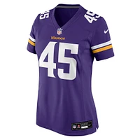 Women's Nike Max Tooley  Purple Minnesota Vikings Team Game Jersey