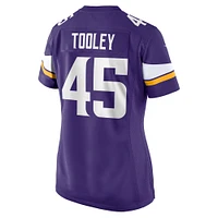 Women's Nike Max Tooley  Purple Minnesota Vikings Team Game Jersey