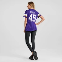 Women's Nike Max Tooley  Purple Minnesota Vikings Team Game Jersey