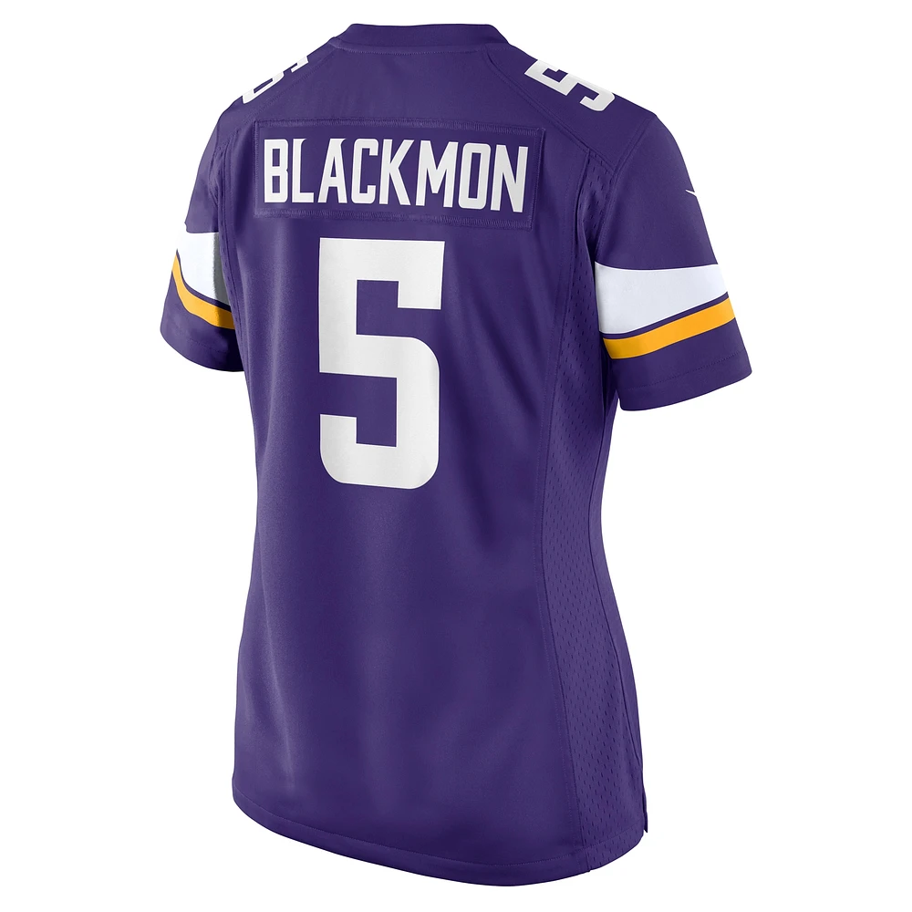 Maillot de match Nike Mekhi Blackmon violet pour femme des Minnesota Vikings