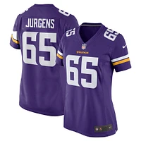 Maillot de match Nike Michael Jurgens violet des Vikings du Minnesota pour femme