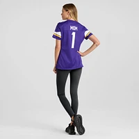 Maillot de match Nike numéro 1 maman violet des Vikings du Minnesota pour femme