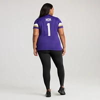 Women's Nike Number 1 Mom Purple Minnesota Vikings Game Jersey