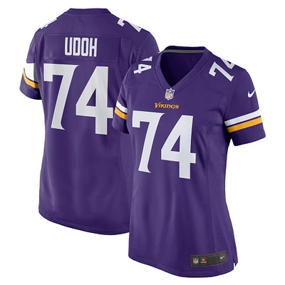 Maillot de match Nike Oli Udoh violet des Vikings du Minnesota pour femme