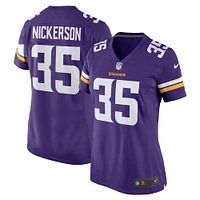 Maillot de joueur Nike Parry Nickerson pour femme Minnesota Vikings Domicile pourpre