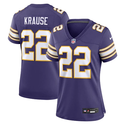 Maillot pour femme Nike Paul Krause pourpre Minnesota Vikings Classic Retired Player