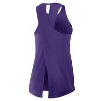 Women's Nike Purple Minnesota Vikings  Crossback Performance Tank Top