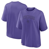 Women's Nike Purple Minnesota Vikings Glory Arch Boxy T-Shirt
