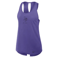 Women's Nike Purple Minnesota Vikings Glory Crisscross Performance Tank Top