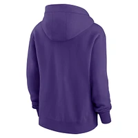 Sweat à capuche entièrement zippé Nike violet Minnesota Vikings Phoenix pour femme