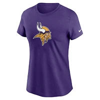 Women's Nike Purple Minnesota Vikings Primary Logo T-Shirt