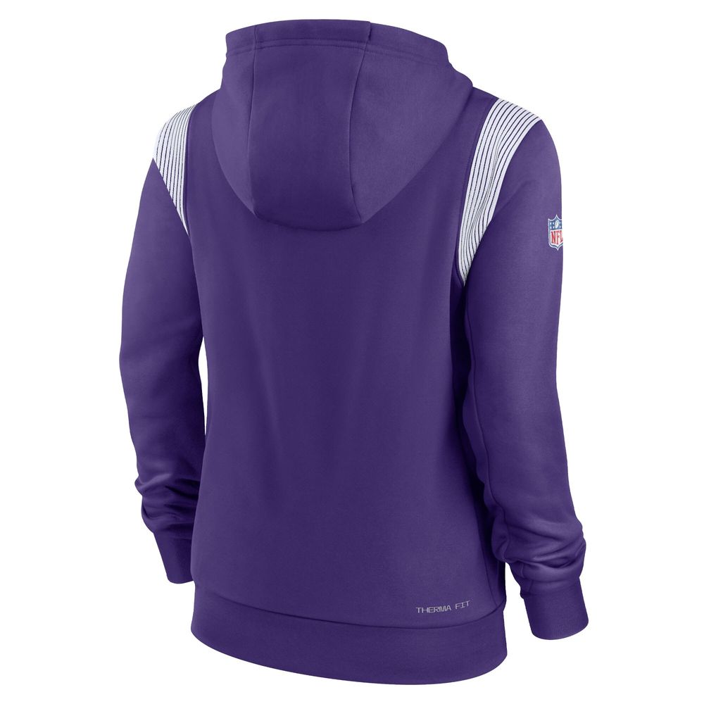 Women's Nike Purple Minnesota Vikings Sideline Stack Performance Pullover  Hoodie