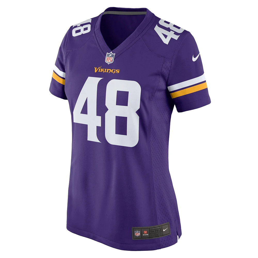 Women's Nike Quincy Roche  Purple Minnesota Vikings Team Game Jersey