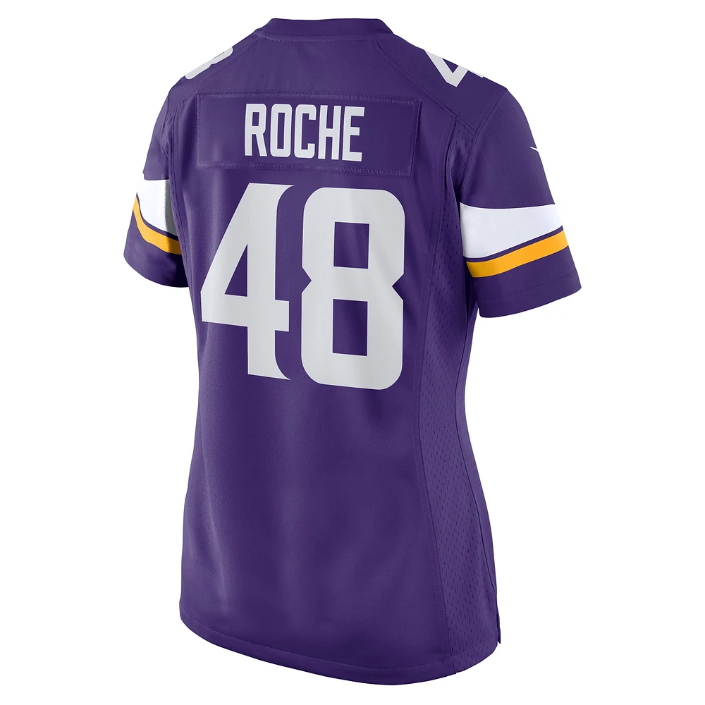 Women's Nike Quincy Roche  Purple Minnesota Vikings Team Game Jersey