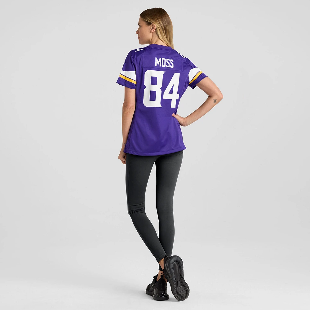 Women's Nike Randy Moss Purple Minnesota Vikings Game Retired Player Jersey