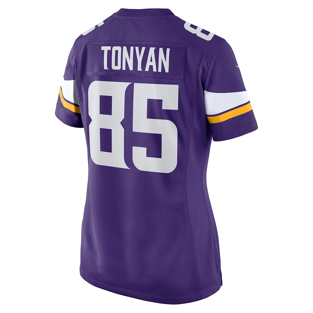 Maillot de match Nike Robert Tonyan violet pour femme des Minnesota Vikings