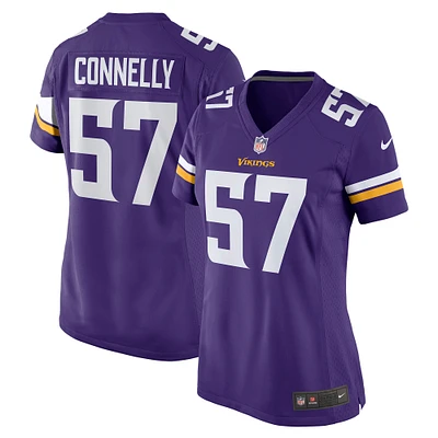 Maillot de match Nike Ryan Connelly pour femme des Vikings du Minnesota, violet