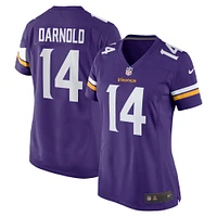 Maillot de match l'équipe Nike des Vikings du Minnesota, violet, Sam Darnold, pour femme