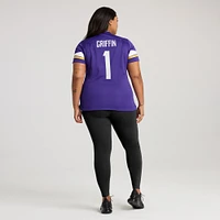 Maillot de match l'équipe Nike Shaquill Griffin violet des Vikings du Minnesota pour femme