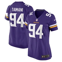 Women's Nike Taki Taimani  Purple Minnesota Vikings Game Jersey