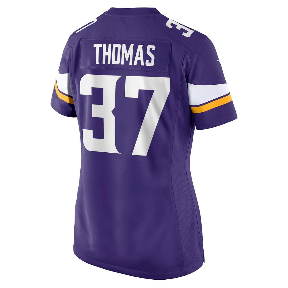 Women's Nike Tavierre Thomas  Purple Minnesota Vikings Team Game Jersey