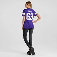 Maillot de joueur jeu Nike Vederian Lowe violet Minnesota Vikings pour femme