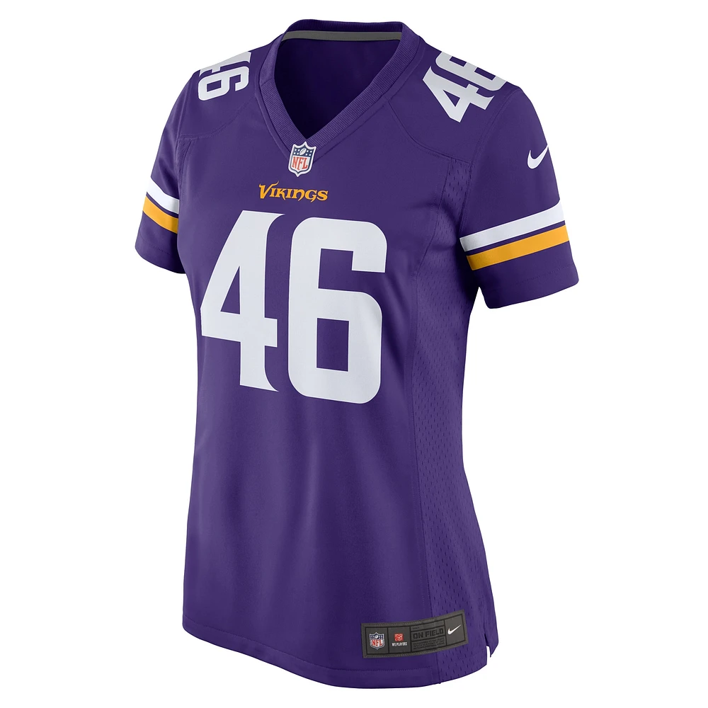 Women's Nike Will Reichard  Purple Minnesota Vikings Game Jersey