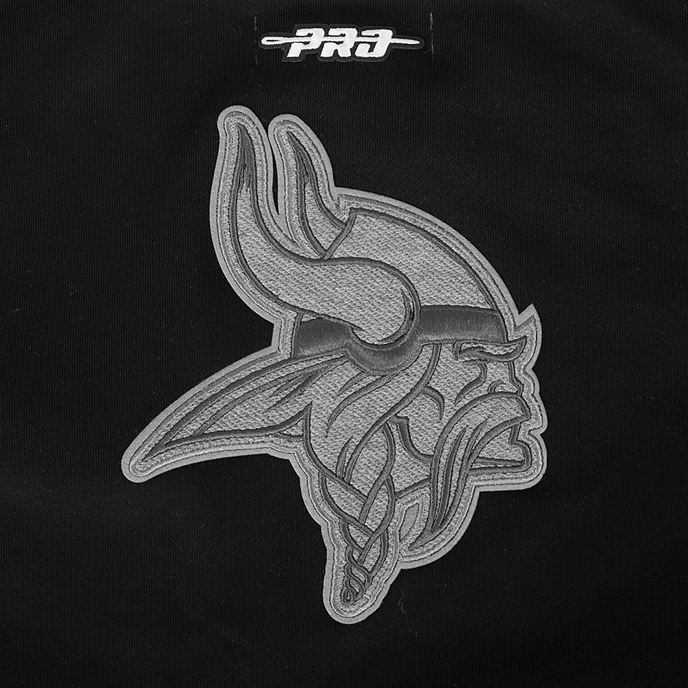 Sweat à capuche zippé en French Terry Reverse Colorblock pour femme Pro Standard Gris Minnesota Vikings